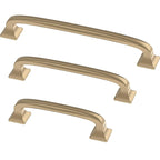 10-Pack Franklin Brass Lombard Cabinet Handles 3" Hole Center Pulls | Champagne