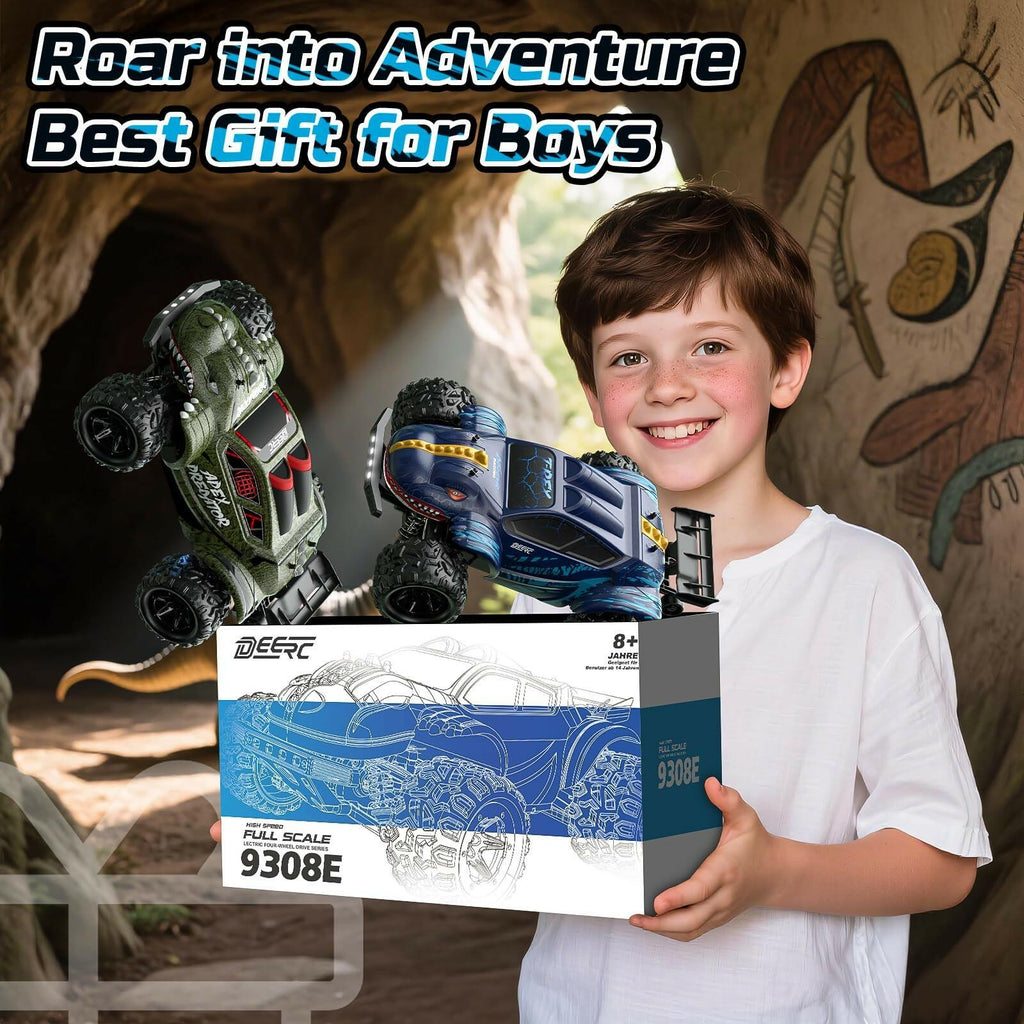 OPEN BOX - DEERC 9308E 1:16 Fast RC Cars for Boys Age 8-12 RC Monster Truck 40