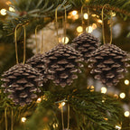 24 PCS Natural Pine Cones, 1.96 in Pinecone Ornaments, Rustic Pine Cones for