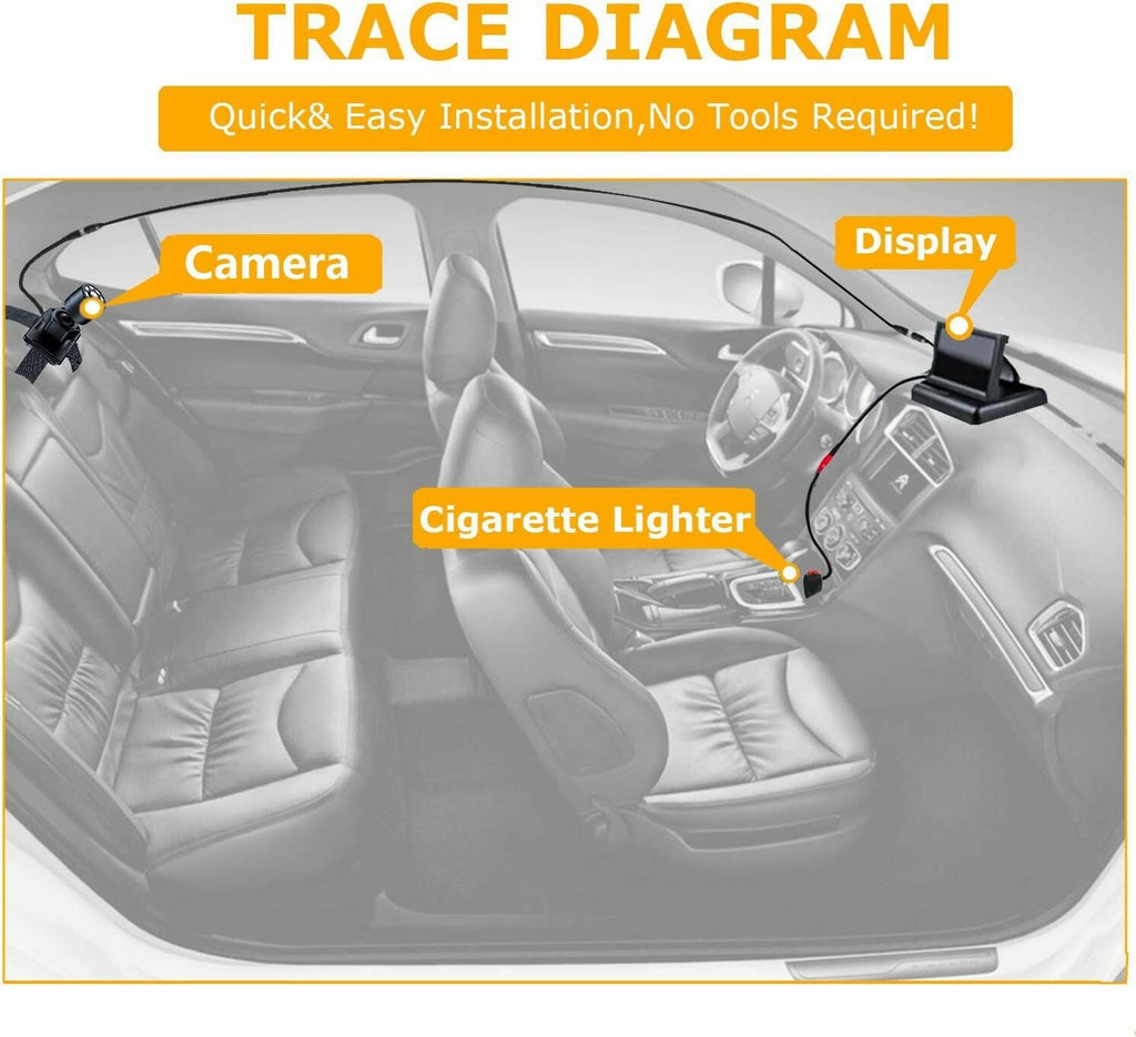 Itomoro Baby Car Mirror, View Infant in Rear Facing Seat with Wide Crystal Clear