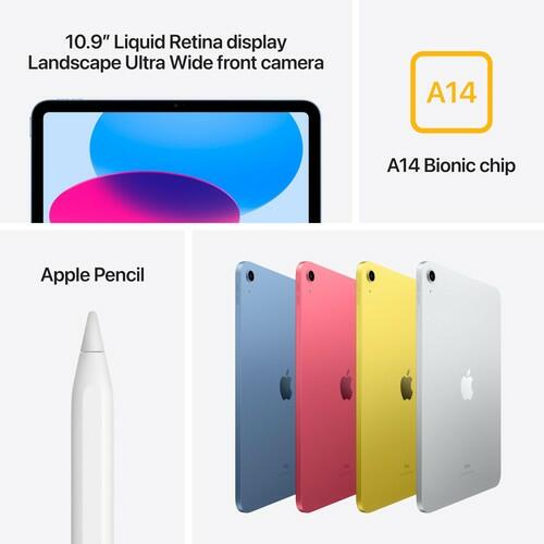 Apple iPad (10th Generation): with A14 Bionic chip, 10.9-inch Liquid Retina