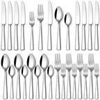 Stapava 20 Piece Silverware Set, Food-Grade Stainless Steel Flatware Sets for 4