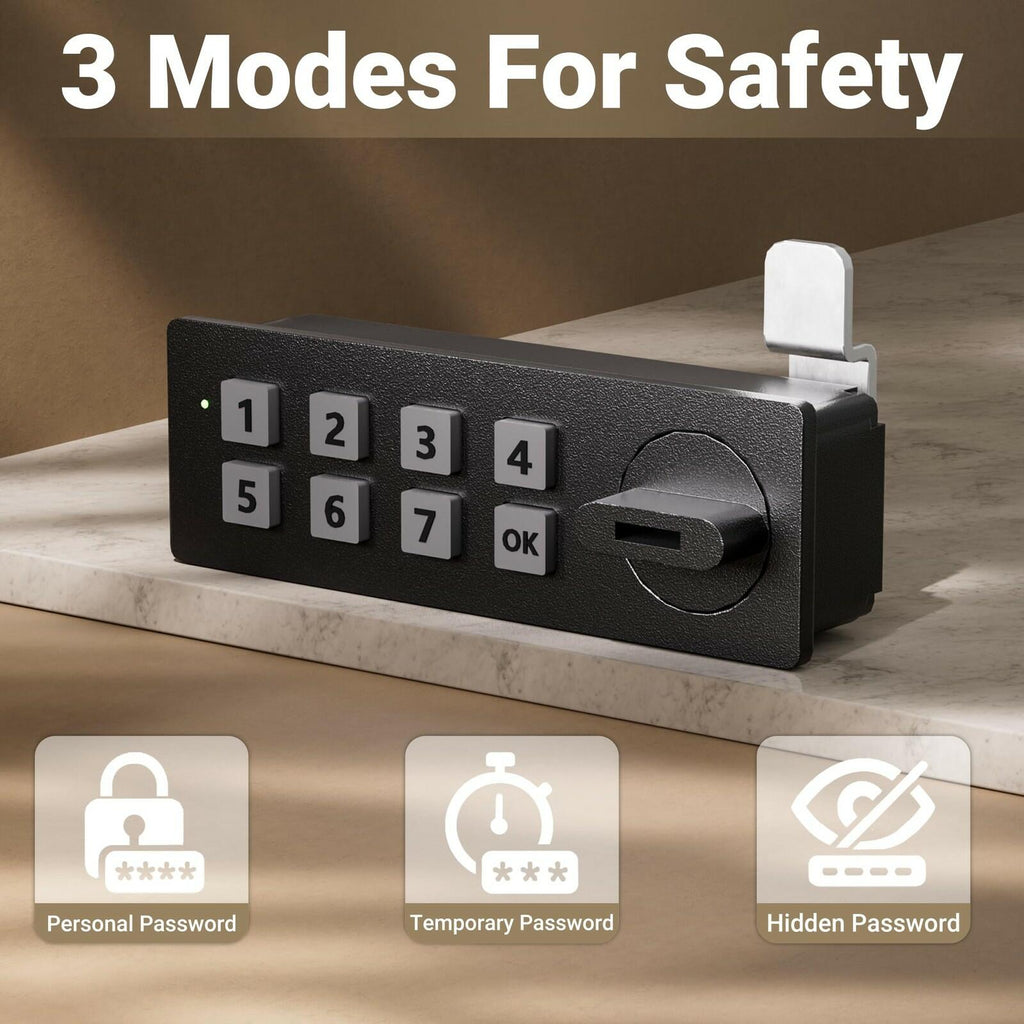 Mboko Hidden Wall Safe w/ Vent Cover Electronic Recessed Home Security