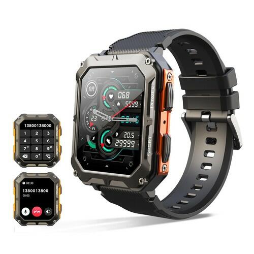 YoimJoyFun Smart Watch for Men,Rugged 1.83" Smartwatch(Answer/Make Call),
