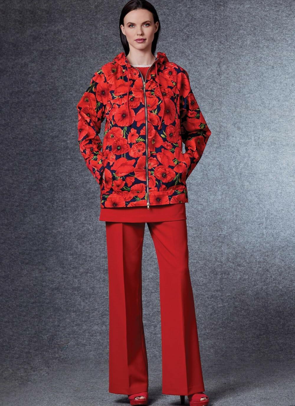 Vogue Patterns V1718B5 Misses Sportswear, b5 (8-10-12-14-16), White