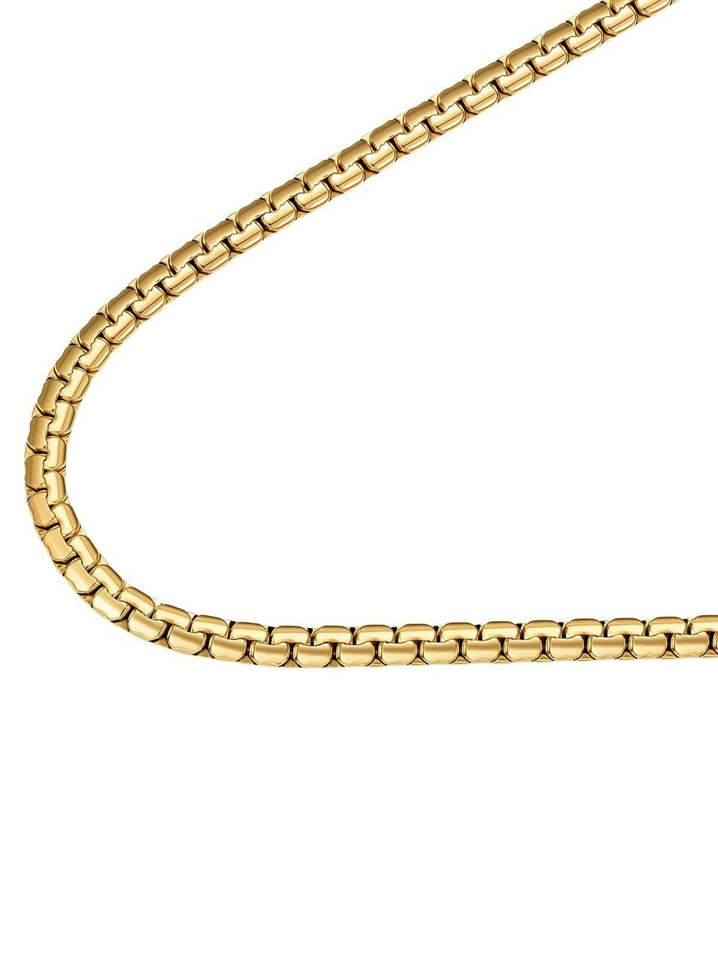 FindChic Gold Chain for Men,  22 Inches Length 6mm Grunge Necklace Cool Hip Hop