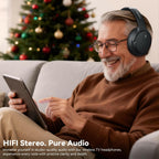 FXWONTY Wireless Headphones for TV, TV Headphones Wireless for Seniors with