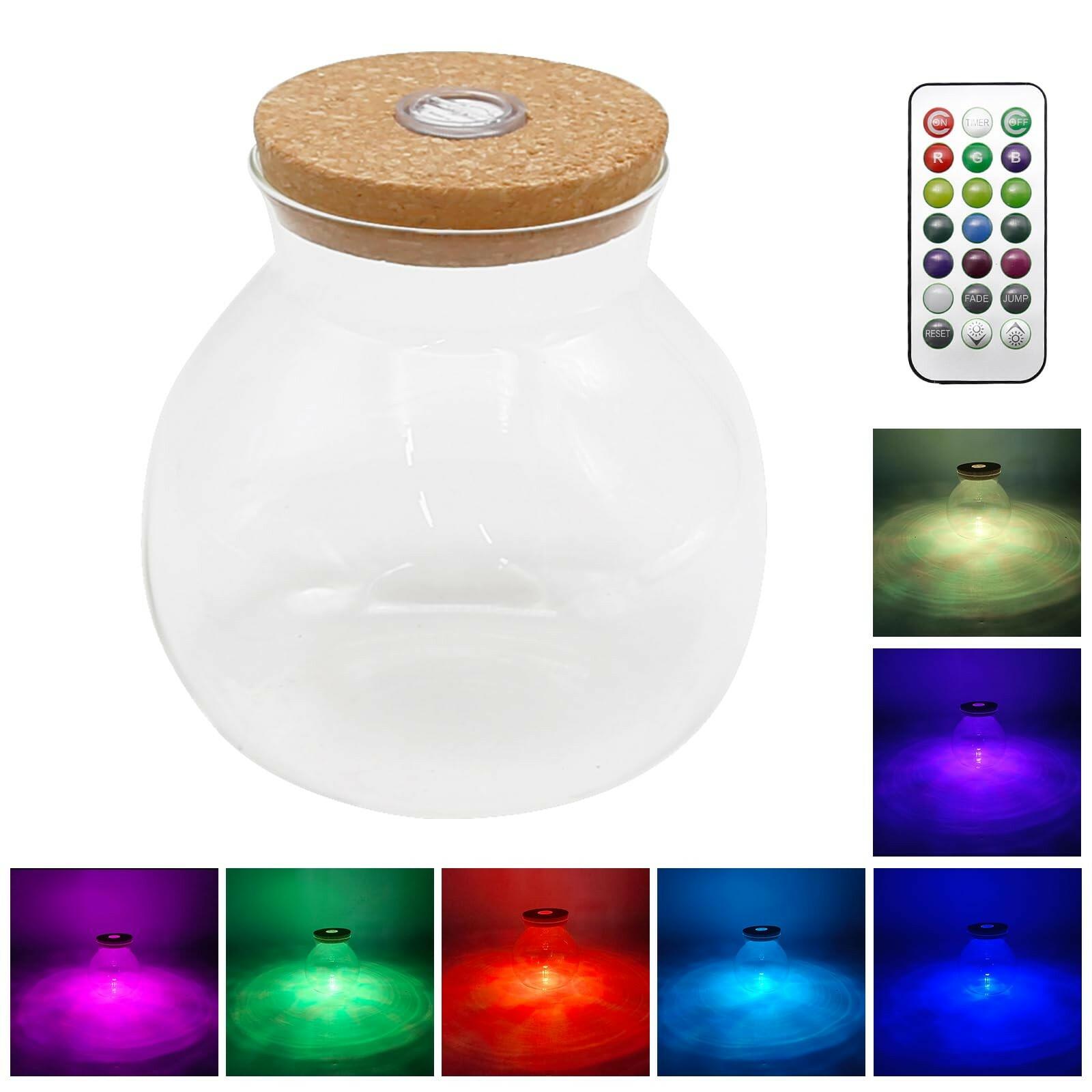 Round Glass Jar Storage Container, Plant Terrarium Display Glass, Moss Ball Bud