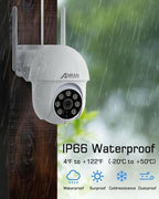 ANRAN 3K/5MP WiFi Security Camera for Home/House Outdoor: 2.4/5GHz Dual-Band,