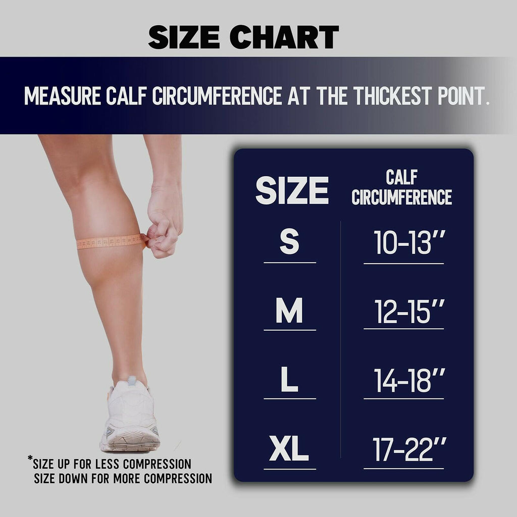 1 Pair Thoxcare Calf Compression Sleeve for Men Women, Leg Support Footless