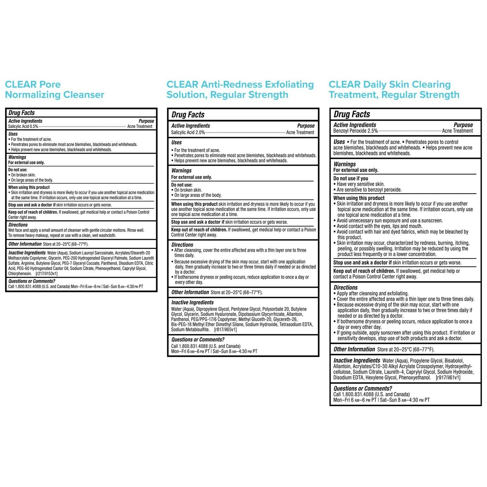 Paula's Choice CLEAR Regular Strength Acne Kit, 2% Salicylic Acid & 2.5% Benzoyl