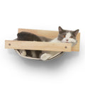OPEN BOX - FUKUMARU Hammock Wall Mounted Cat Beds and Perches, Wooden Kitten