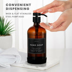 Set Of 2 Hand and Dish Soap Dispenser for Kitchen and Bathroom, Set of 2 16 Oz