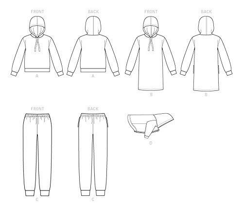 McCall's Patterns McCall's 7816 Coat and Women's Hoodie, Pants, and Dress Sewing