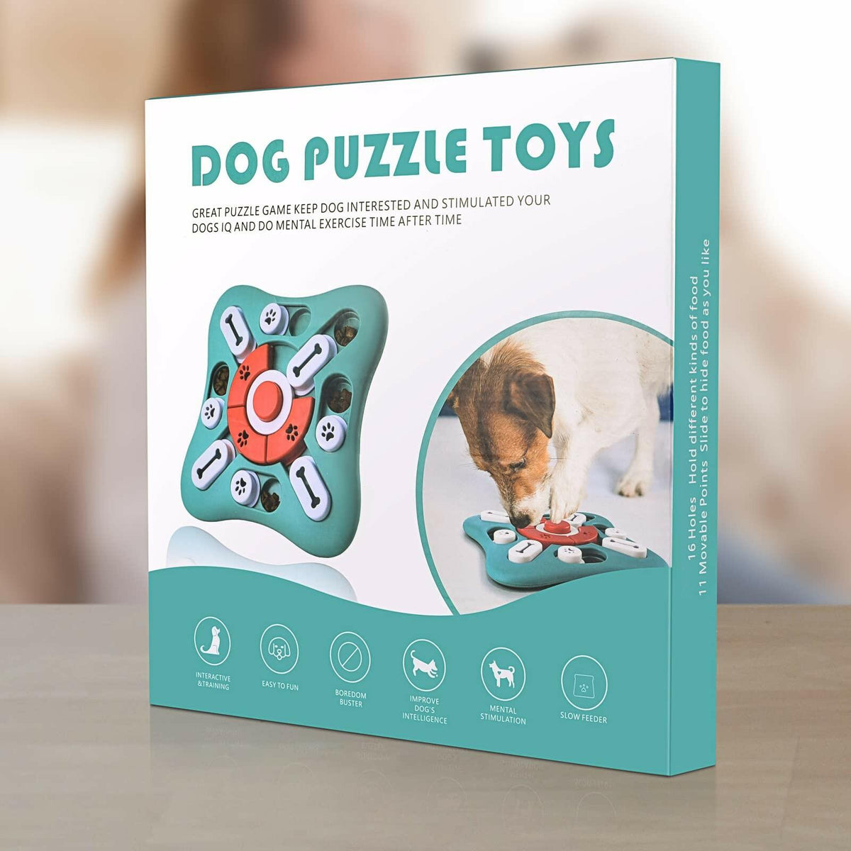 PETSTA Dog Puzzle Toys, Treat Dispensing Dog Enrichment Toys for IQ Training and