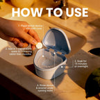 Retainer Cleaner and Soak Container, No-Mess Cleaning Tablets with Universal