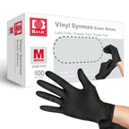 10 Packs Basic Disposable Medical Synmax Vinyl Exam Gloves- 4 mil Safty Glove