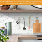 FUZSKWID 4Pcs Cute Self Adhesive Towel Hooks -Max Load 10LB,Heavy Duty Utility