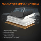 RAWAKORW Car Seat Covers Custom Fit for Ford Bronco 2021 2022 2023 2024 2025 4
