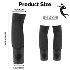 JBM 1 Pair Volleyball Arm Sleeves with Protection Pads and Thumb Hole Padded
