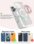EWA MagOne 3rd Gen [Compatible with MagSafe] Phone Grip Stand with Finger Strap,