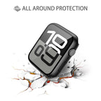 Misxi 2 Pack Tempered Glass Case Compatible for Apple Watch Series 11 (2025)