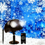 Christmas Projector Lights Outdoor, Dual Head Dynamic Snowflake Projector with