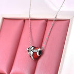 JIAYIQI Christmas Charm Charms Bracelets Love Heart Bead 925 Sterling Silver