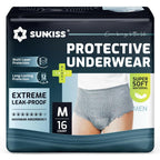 16 Count Medium SUNKISS Incontinence Underwear for Men Daytime Disposable Adult