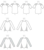 McCall's Patterns M7286 Misses' Tops, Y (X-Small-Small-Medium)