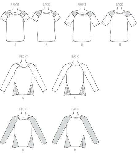 McCall's Patterns M7286 Misses' Tops, Y (X-Small-Small-Medium)