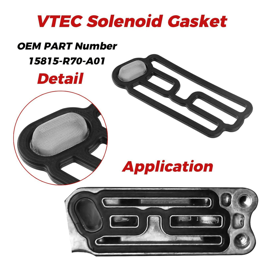 15815-R70-A01 15845-R70-A01 4Pcs Head Cylinder Solenoid Valve Gasket Fit 08-17