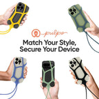 Pulpo Safety Cell Phone Lanyard Yellow Fits Smartphones 6.1" to 6.8” - Anti