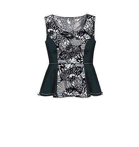 McCall's Patterns M7205 Women's Tops Sewing Template, KK (26W-28W-30W-32W)