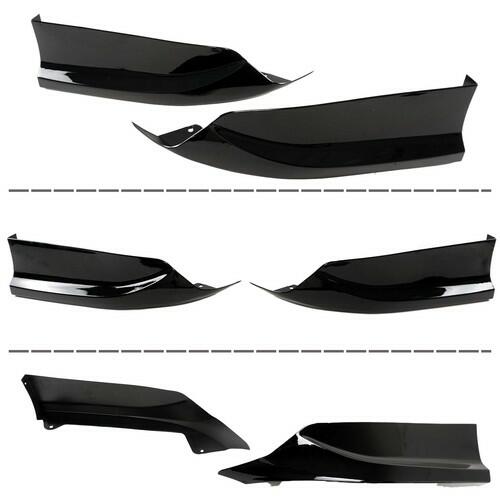skkyoro Front & Rear Bumper Splitter Lip 4PCS for Honda Accord 4 Door Sedan 2016-2017 HFP Style Front & Rear Side Corner Spats Apron (Glossy Black)