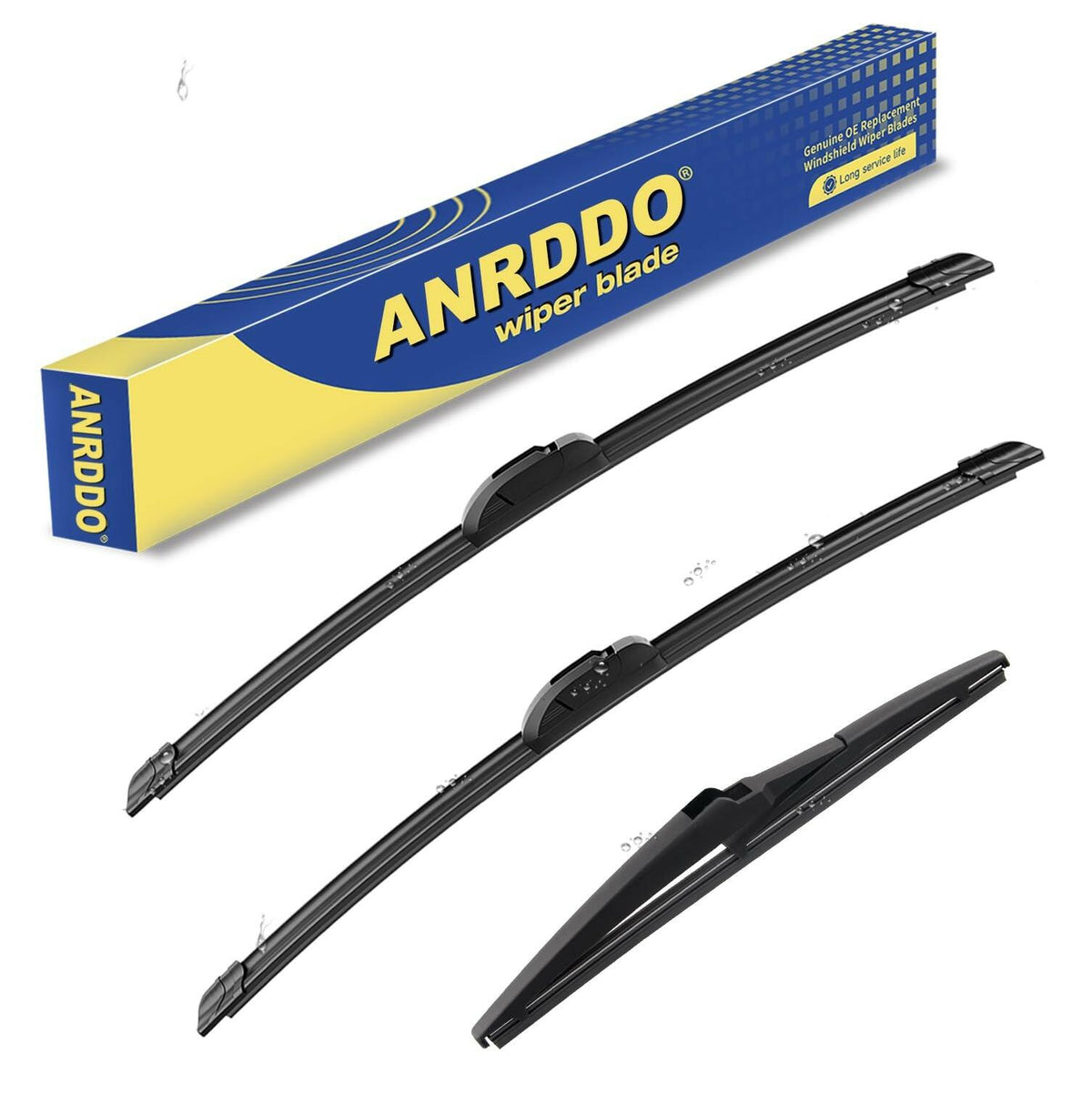 OPEN BOX - 3 wipers Replacement for 2008-2013 Nissan Rogue/2014-2015 Nissan