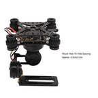 Halearo Brushless 3 Axes Camera Stabilizer Lightweight CNC Aluminum Alloy for FPV Cameras Ultra Stable Construction Black