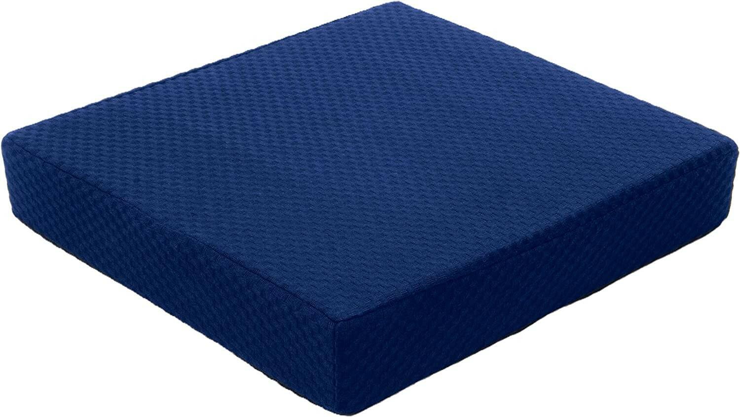 Carex Memory Foam Seat Cushion, 18" x 16" x 3", Office Chair Cushion and