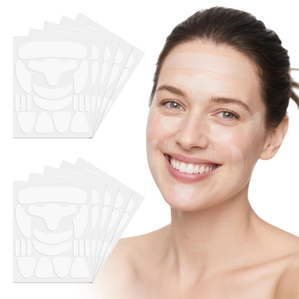 LadPemo Anti-Wrinkle Patches – 208 PCS Facial Wrinkle Patches, Face Tape for