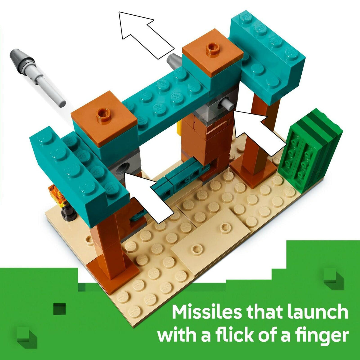 LEGO Minecraft The Illager Desert Patrol Toy Figures and Playset - Building