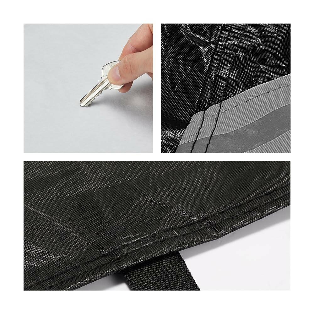 Fluorescent Strip Design 6 Layers Waterproof Car Cover Compatible for Mercedes