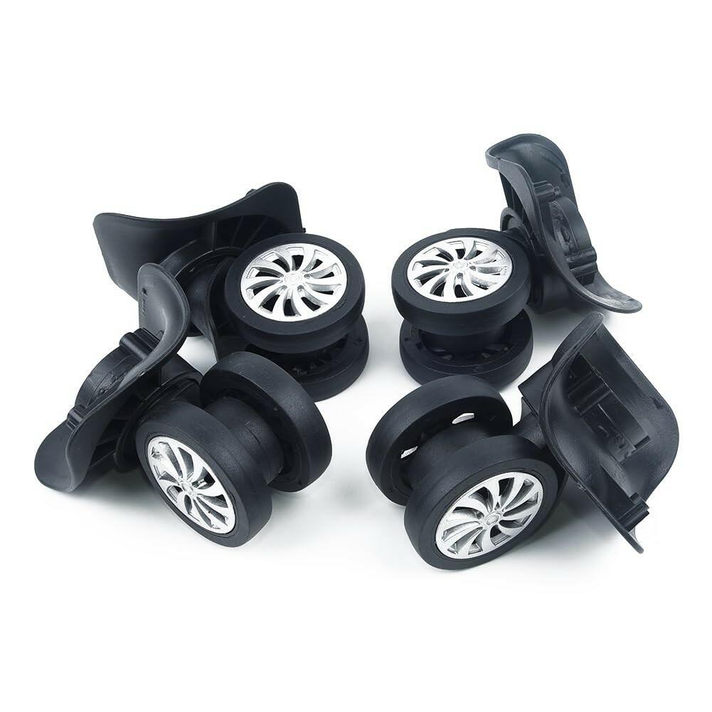 OPEN BOX 4pcs/Set Replacement Luggage Suitcase Wheels Swivel Universal Swivel