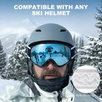 findway Ski Goggles OTG - Over Glasses Snow/Snowboard Goggles for Men, Women &