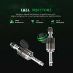 Riyhch Fuel Injectors, for Honda Civic 2016-2021, for CR-V 2017-2021, for Accord