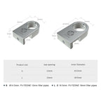 FZONE Mini Aquarium Fixing Clamp, Aluminum Alloy Holder for Rimless Aquariums