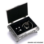 Hipiwe Vintage Metal Jewelry Box Small Trinket Jewelry Storage box For Rings