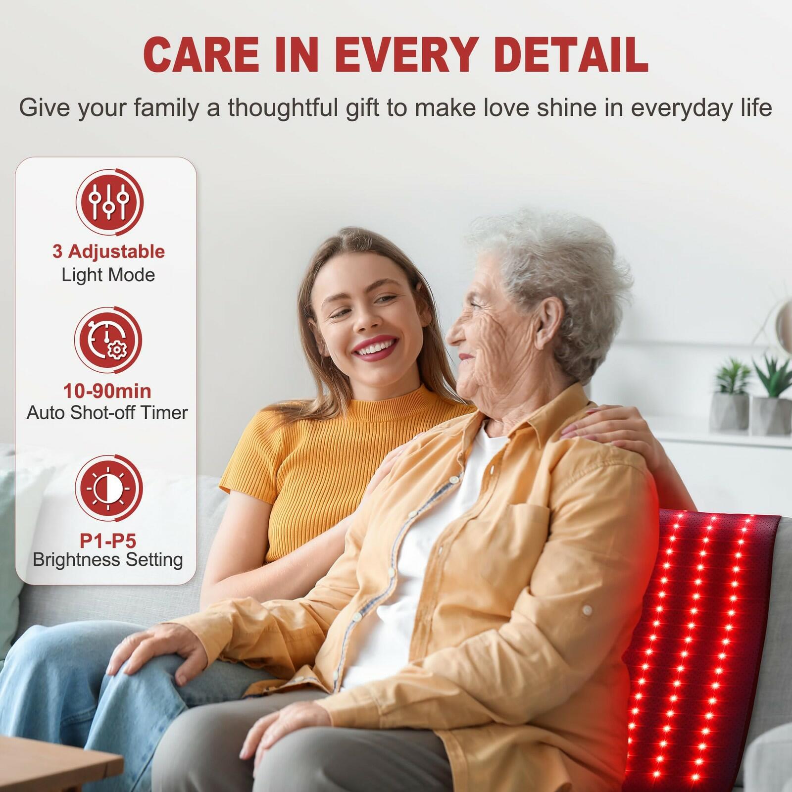 Pedete Red Light Therapy Mat for Body, Holiday Birthday Gifts for Women Men,