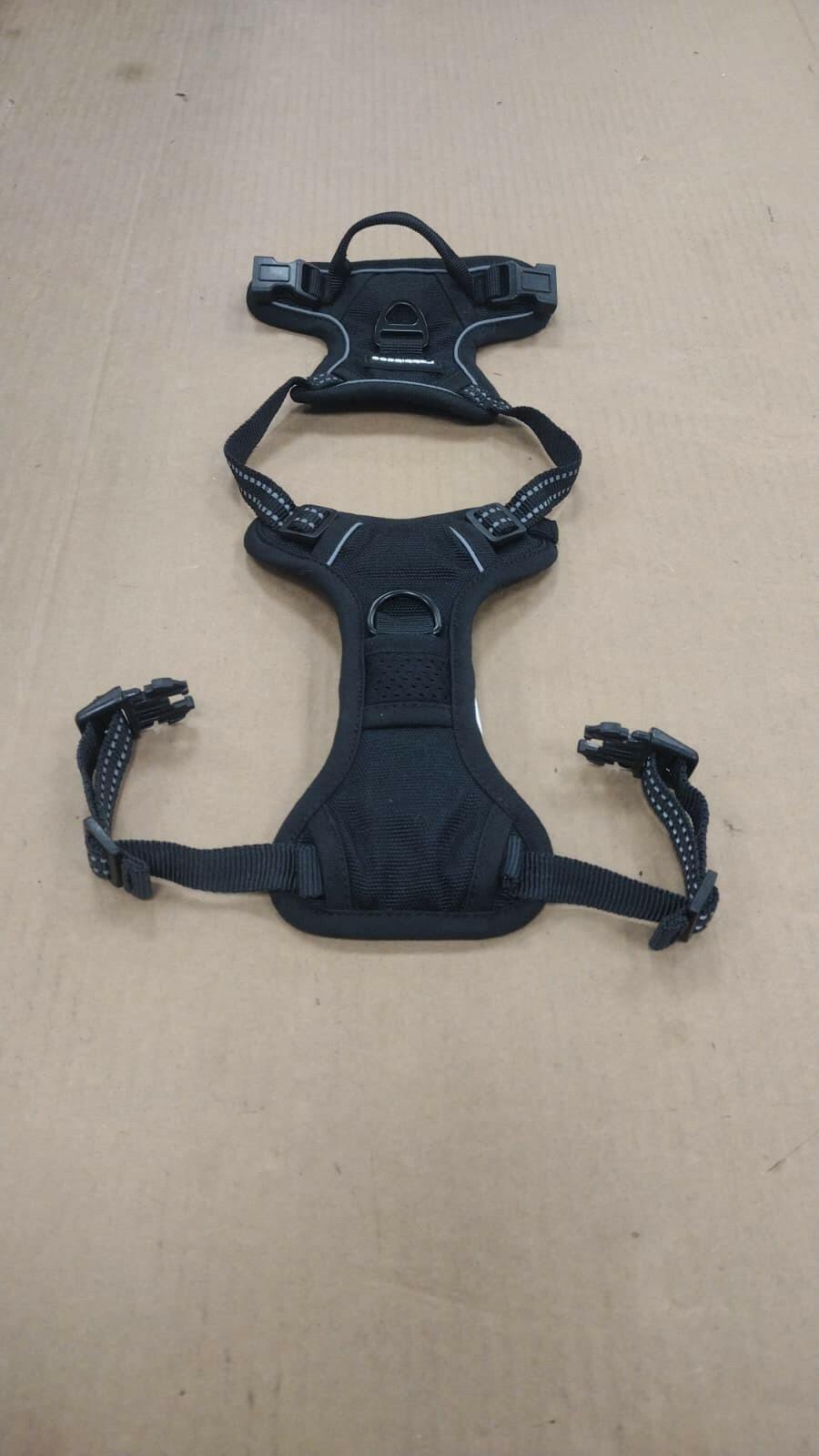 Size XS rabbitgoo Dog Harness No Pull Small Dogs 2 Leash Clips Black