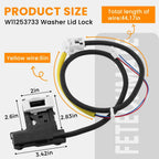 2026 Upgrade W11307244 W10682535 W11253733 Washer Lid Lock Switch Replacement