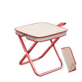 GRUKFE Portable Stool, 13 Inch Small Folding Stool for Adults, Ultralight Black